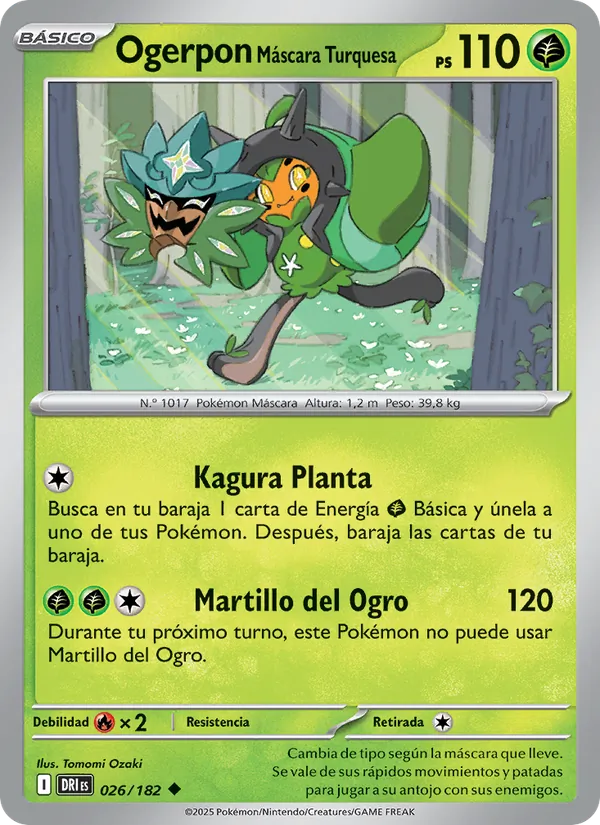 Ogerpon Máscara Turquesa (Destined Rivals #026/182)