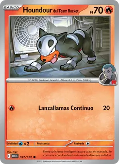 Houndour del Team Rocket (Rivales Predestinados #037/182)