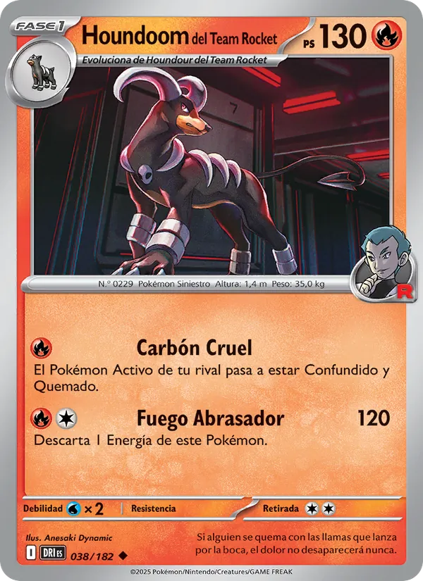Houndoom del Team Rocket (Rivales Predestinados #038/182)