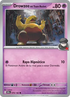 Drowzee del Team Rocket (Rivales Predestinados #079/182)