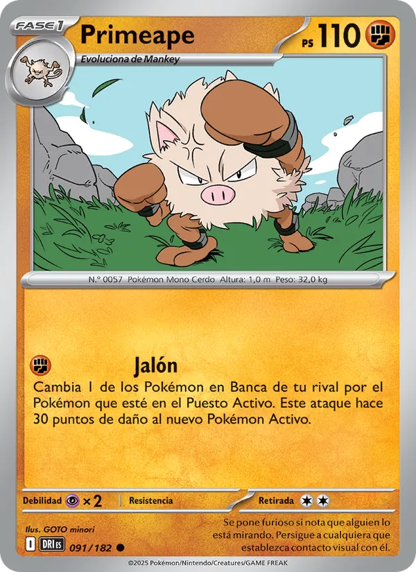 Primeape (Rivales Predestinados #091/182)
