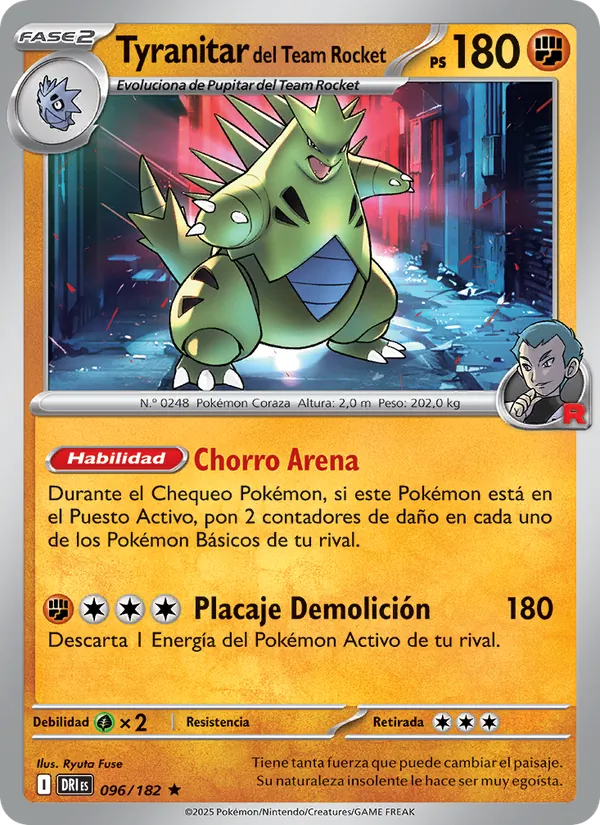 Tyranitar del Team Rocket (Rivales Predestinados #096/182)
