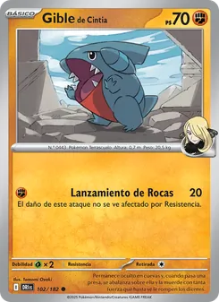 Gible de Cintia (Rivales Predestinados #102/182)