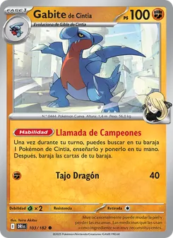 Gabite de Cintia (Rivales Predestinados #103/182)