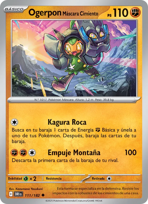 Ogerpon Máscara Cimiento (Destined Rivals #111/182)