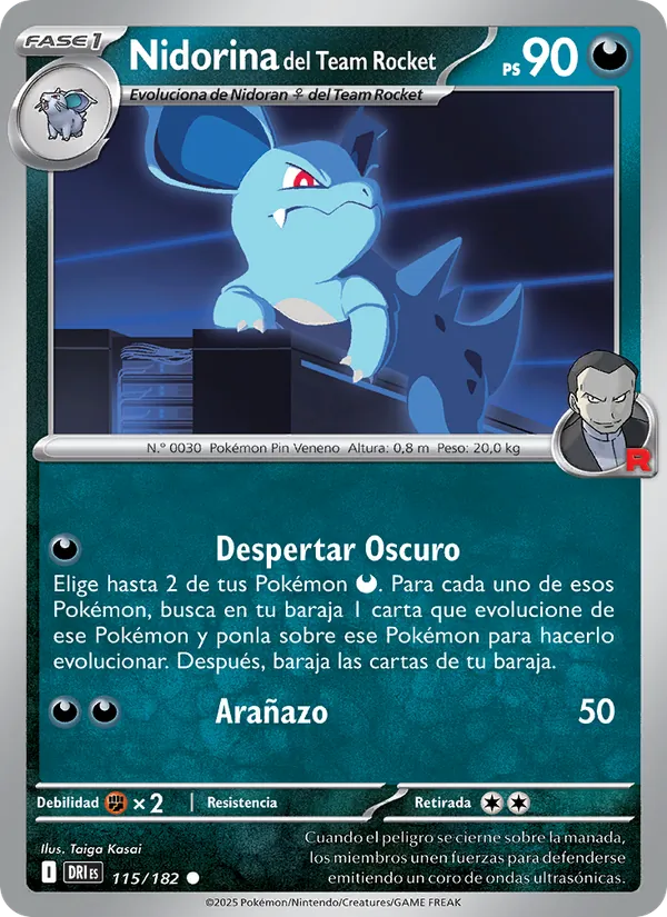 Nidorina del Team Rocket (Rivales Predestinados #115/182)