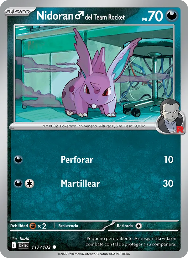 Nidoran♂ del Team Rocket (Rivales Predestinados #117/182)