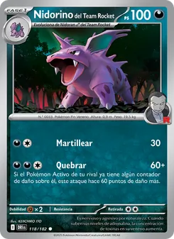 Nidorino del Team Rocket (Rivales Predestinados #118/182)