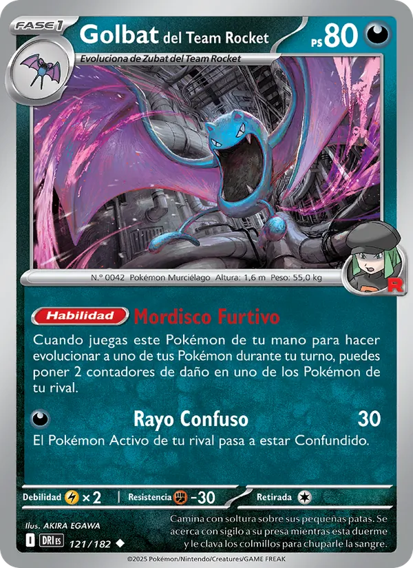 Golbat del Team Rocket (Destined Rivals #121/182)