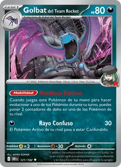 Golbat del Team Rocket (Rivales Predestinados #121/182)