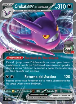 Crobat ex del Team Rocket (Rivales Predestinados #122/182)