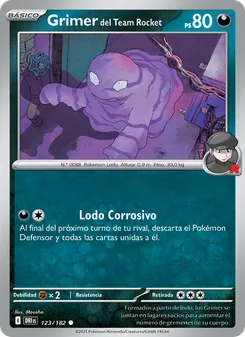 Grimer del Team Rocket (Rivales Predestinados #123/182)