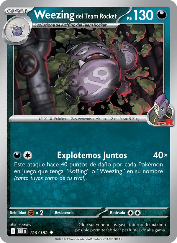 Weezing del Team Rocket (Destined Rivals #126/182)
