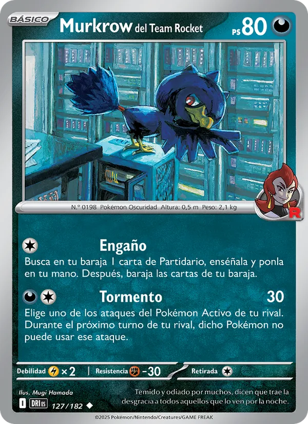 Murkrow del Team Rocket (Rivales Predestinados #127/182)
