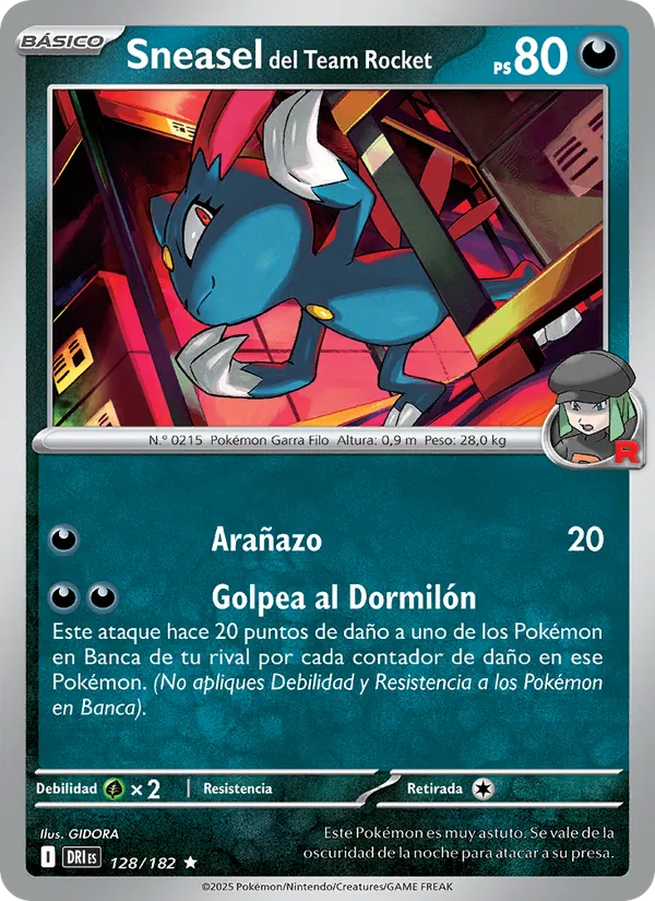 Sneasel del Team Rocket (Rivales Predestinados #128/182)