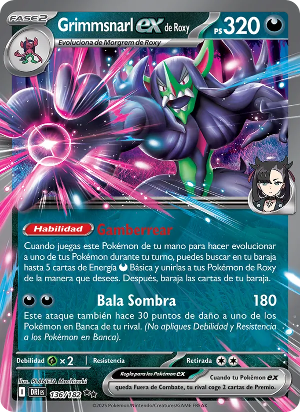 Grimmsnarl ex de Roxy (Destined Rivals #136/182)