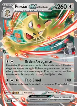 Persian ex del Team Rocket (Rivales Predestinados #150/182)