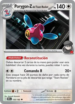 Porygon-Z del Team Rocket (Rivales Predestinados #155/182)