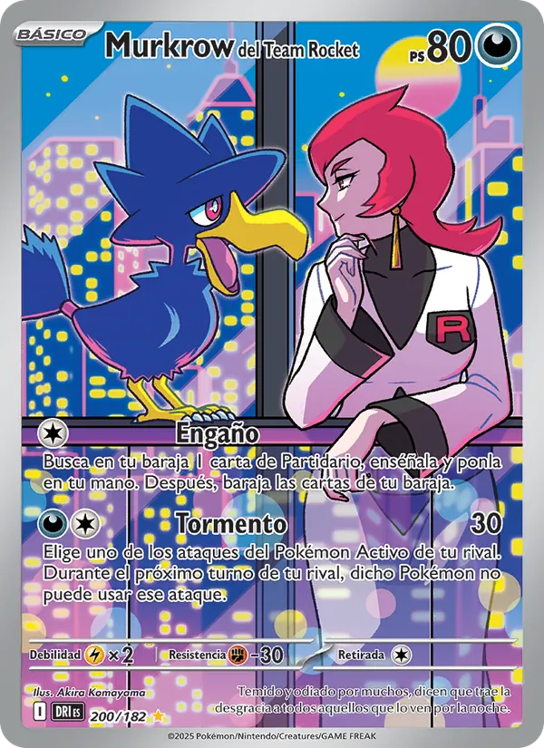 Murkrow del Team Rocket (Rivales Predestinados #200/182)