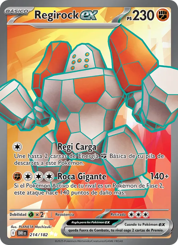 Regirock ex (Rivales Predestinados #214/182)