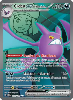 Crobat ex del Team Rocket (Rivales Predestinados #217/182)