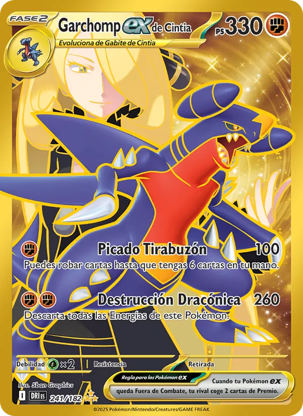 Garchomp ex de Cintia (Destined Rivals #241/182)