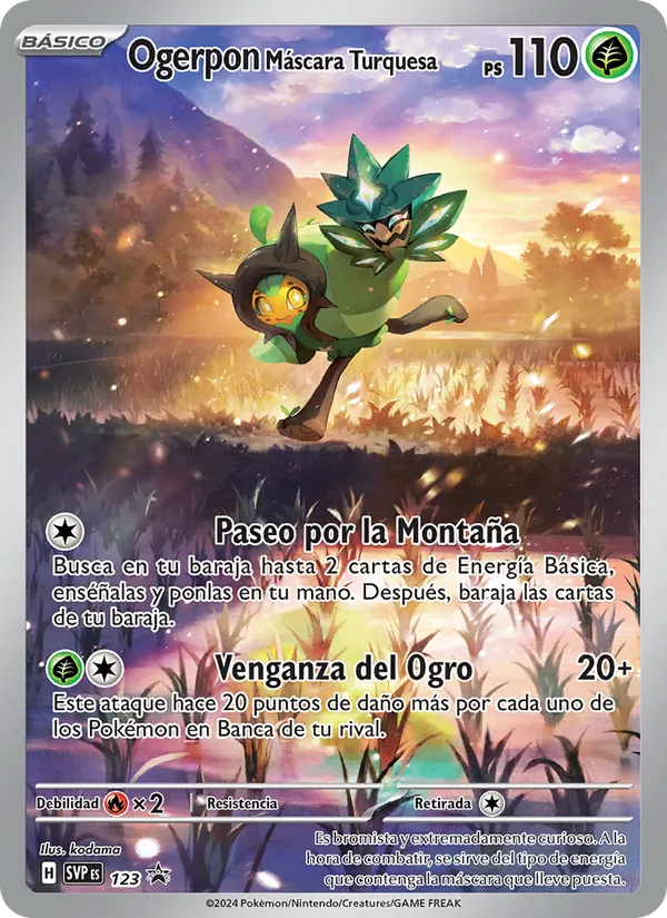 Ogerpon Máscara Turquesa (SVP Black Star Promos #123/225)