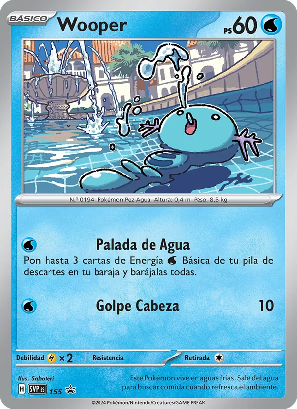 Wooper (SVP Black Star Promos #155/225)