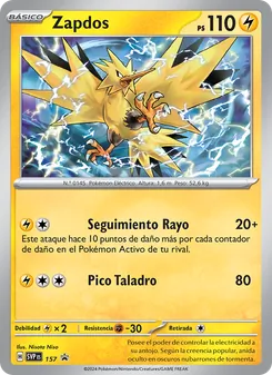 Zapdos (SVP Black Star Promos #157/225)