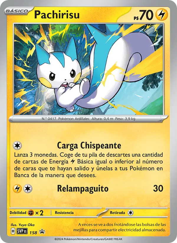 Pachirisu (SVP Black Star Promos #158/225)