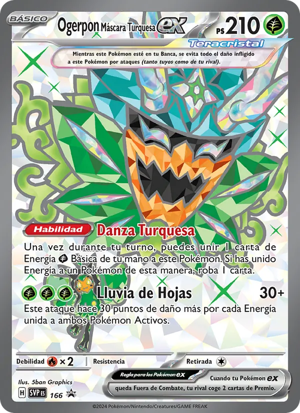 Ogerpon Máscara Turquesa ex (SVP Black Star Promos #166/225)