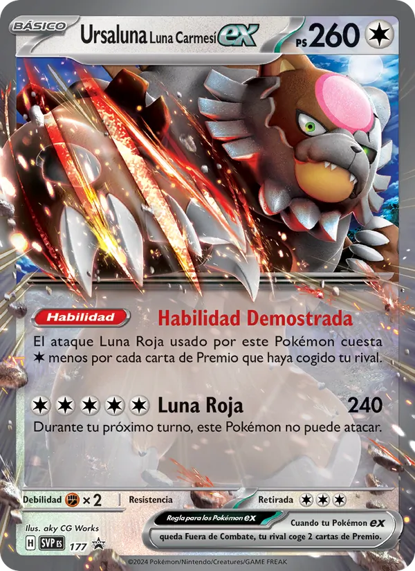 Ursaluna Luna Carmesí ex (SVP Black Star Promos #177/225)