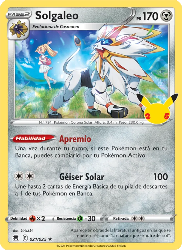 Solgaleo (Celebraciones #21/25)