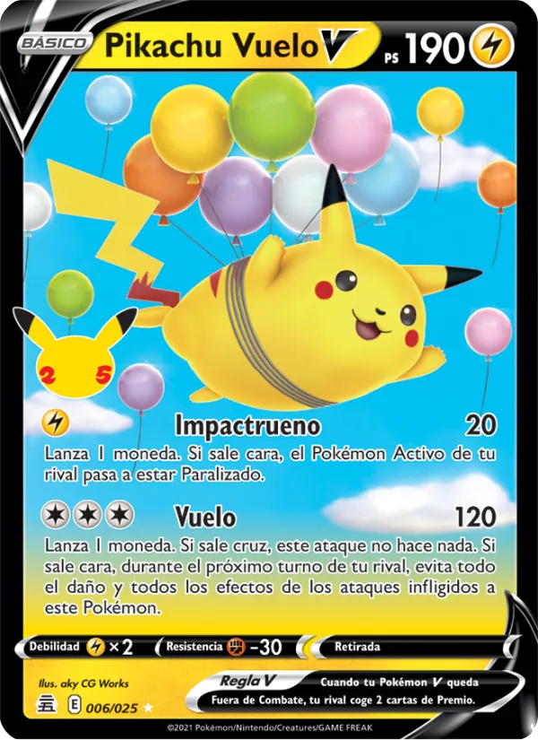 Pikachu Vuelo V (Celebrations #6/25)
