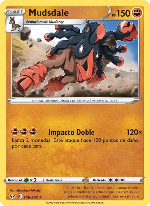 Mudsdale (Sword & Shield #106/202)