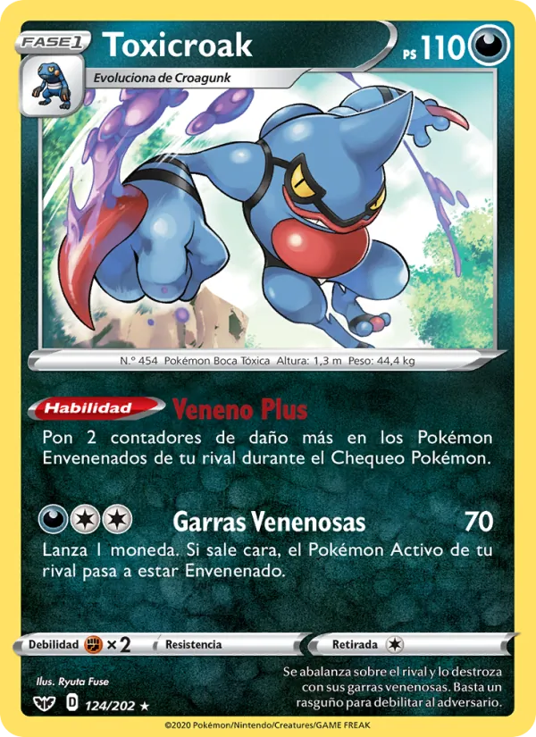 Toxicroak (Sword & Shield #124/202)