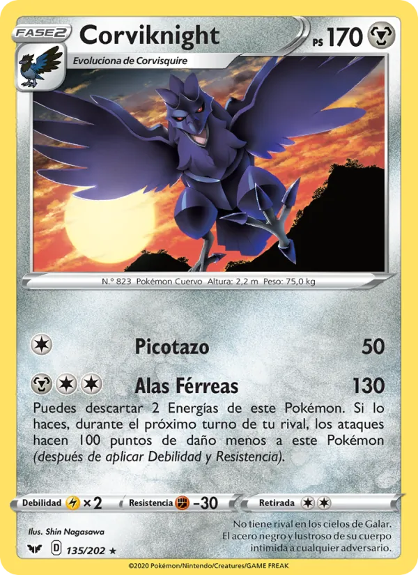 Corviknight (Espada y Escudo #135/202)