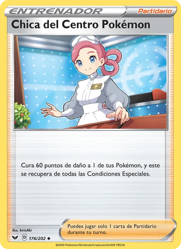 Chica del Centro Pokémon (Espada y Escudo #176/202)