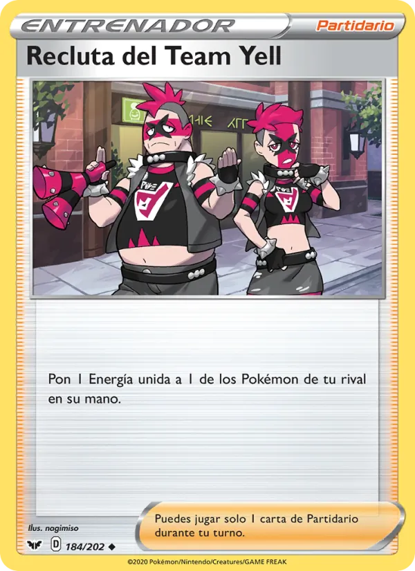 Recluta del Team Yell (Sword & Shield #184/202)