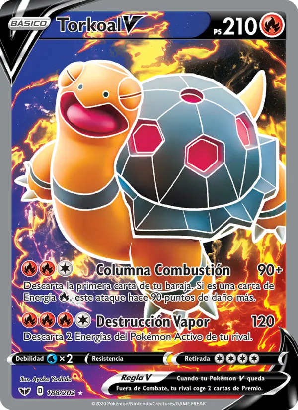 Torkoal V (Espada y Escudo #188/202)