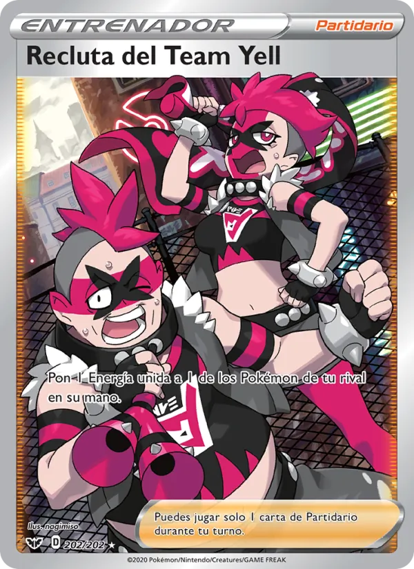 Recluta del Team Yell (Espada y Escudo #202/202)
