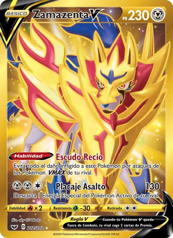 Zamazenta V (Sword & Shield #212/202)