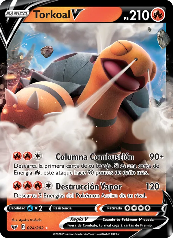 Torkoal V (Espada y Escudo #24/202)