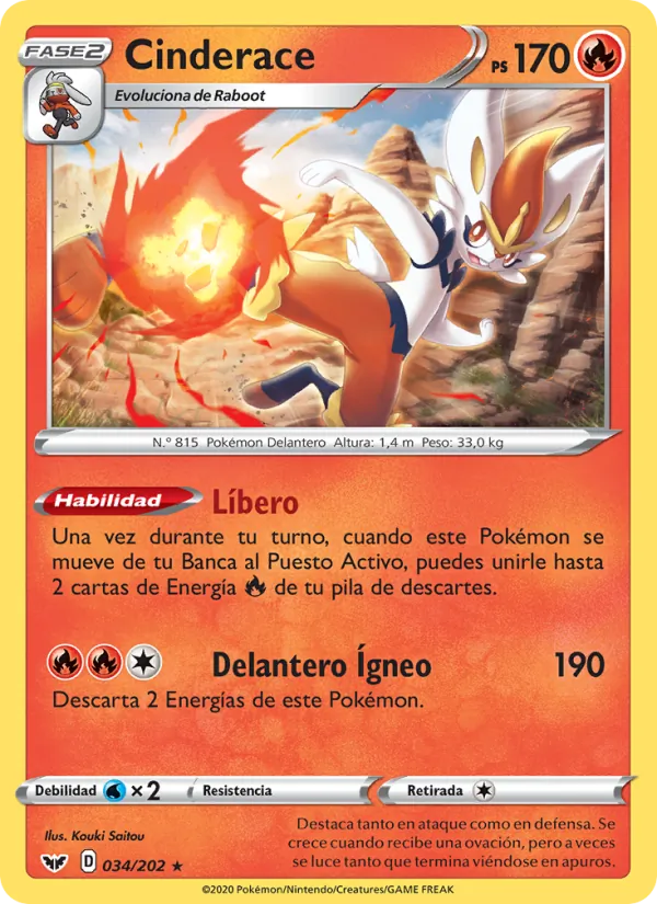 Cinderace (Espada y Escudo #34/202)