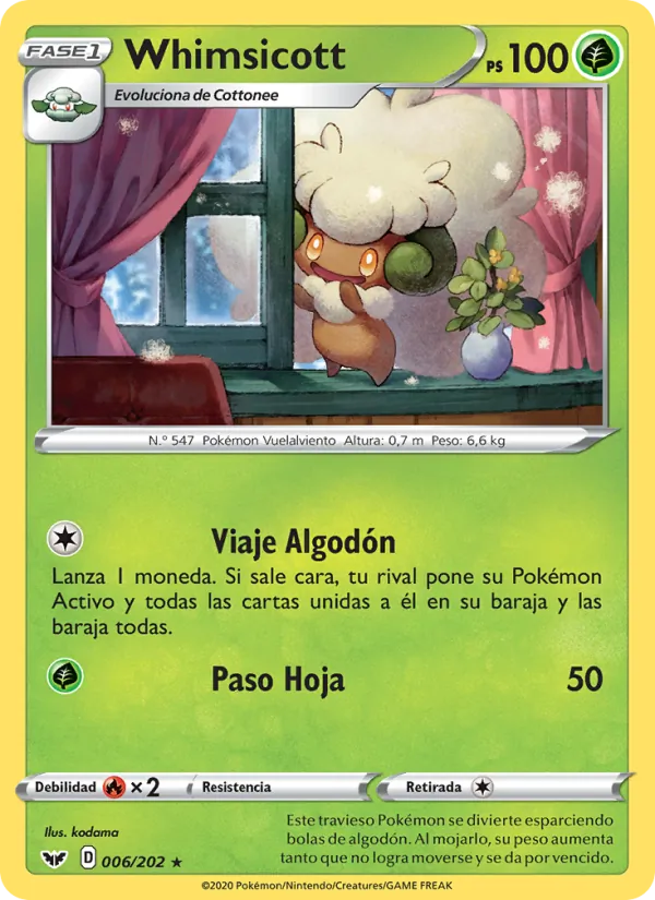 Whimsicott (Espada y Escudo #6/202)