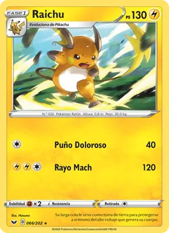 Raichu (Espada y Escudo #66/202)