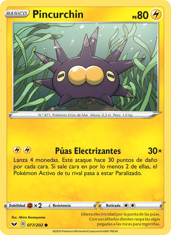 Pincurchin (Espada y Escudo #77/202)