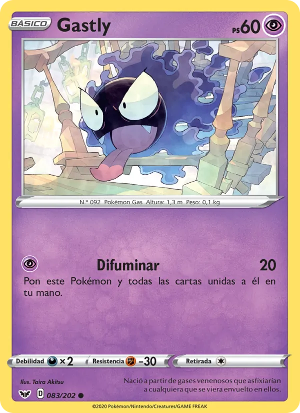 Gastly (Espada y Escudo #83/202)