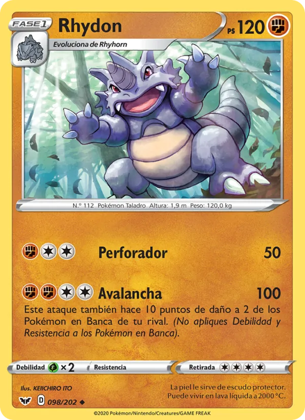 Rhydon (Sword & Shield #98/202)
