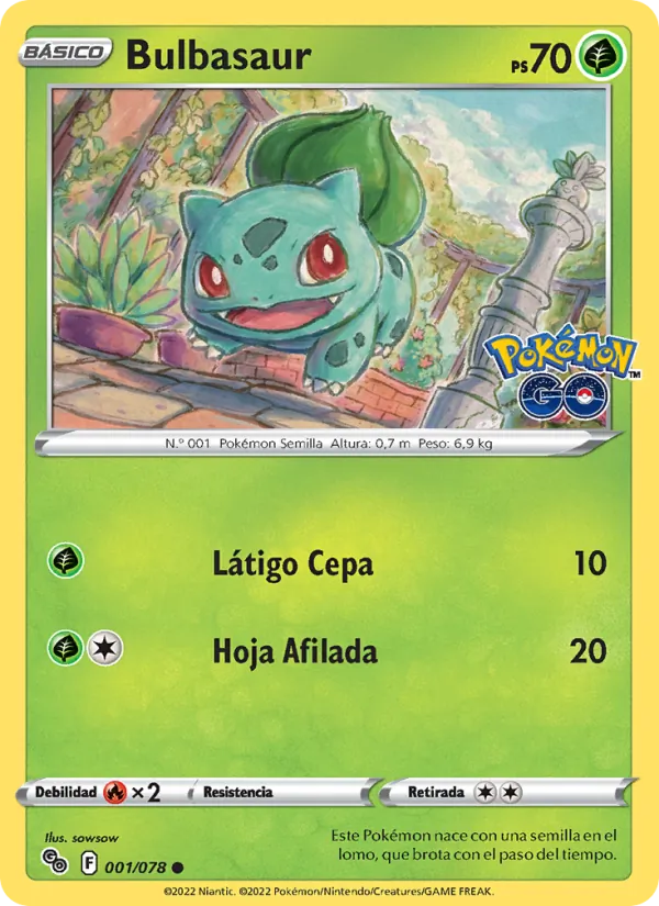 Bulbasaur (Pokémon GO #001/78)